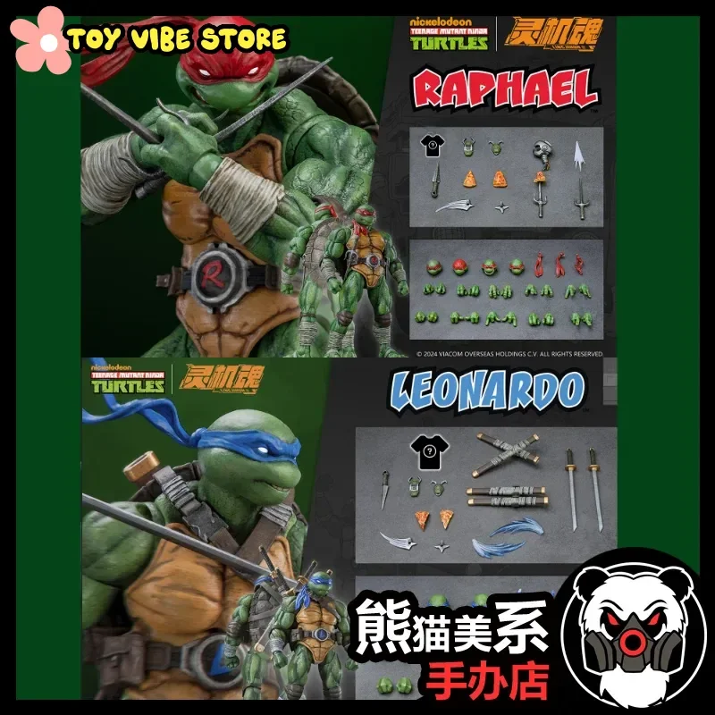 Figura de Acción Coleccionable Original de las Tortugas Ninja Mutantes Adolescentes, Raphael Leonardo, Escala 1/12, Genuina, Autorizada, en Existencia