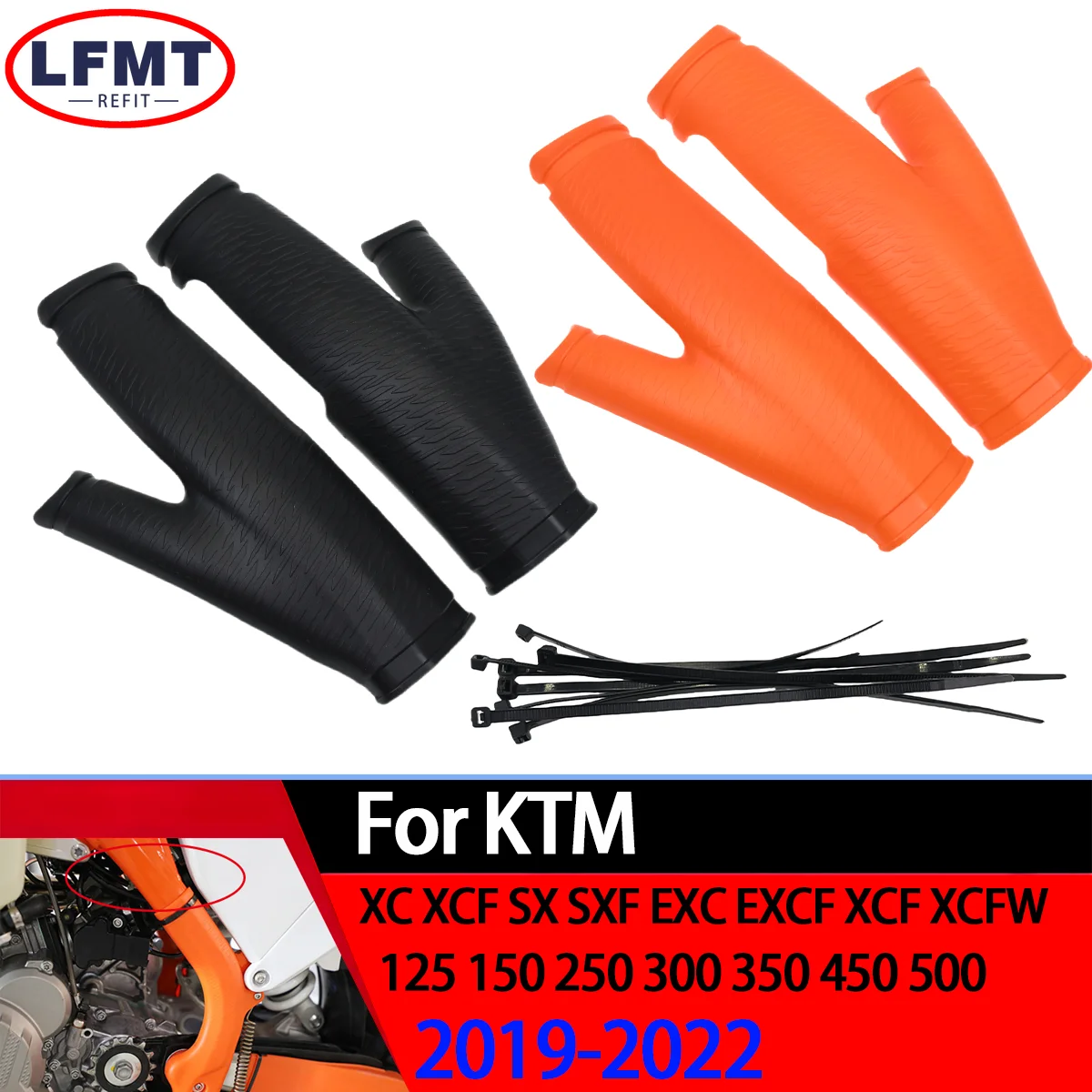 

Motorcycle Frame Cover Guards Protector For KTM SX SX-F XC XC-F EXC EXC-F XC-W XCF-W 125-500 Enduro Dirt Pit Bike 2019-2022