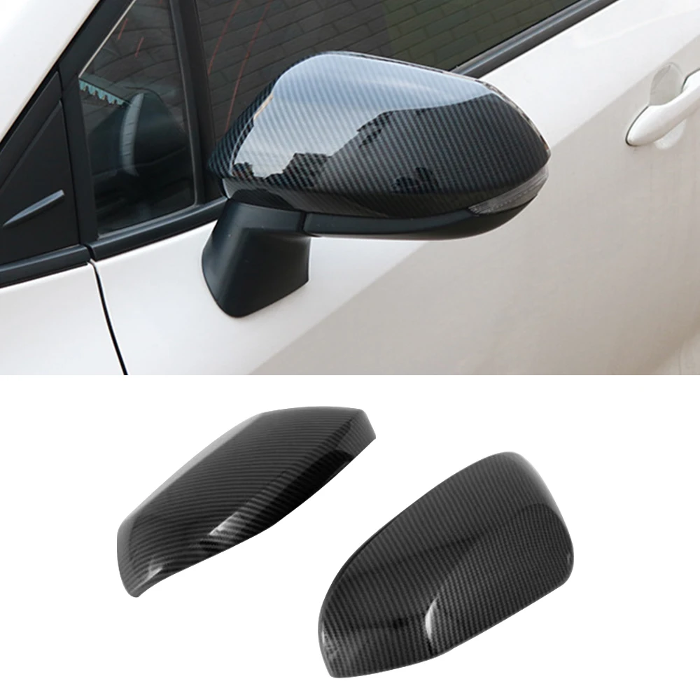 

2pcs Car Side Door Rearview Mirror Cover Protector Trim Cap For Toyota Corolla 2019-22 Auto Styling Accessories