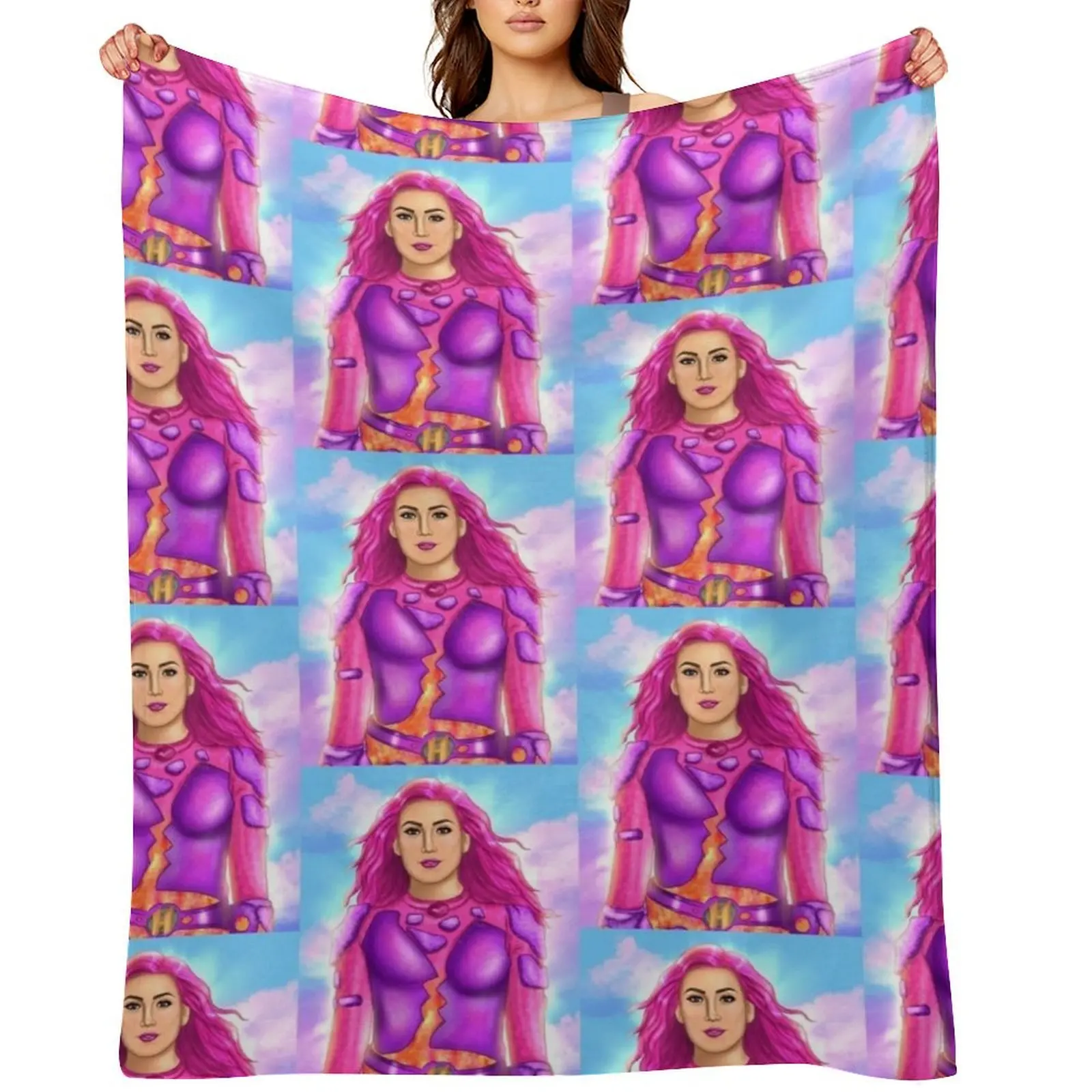 

shark boy and lava Girl drawing WE CAN BE HEROES netflix Throw Blanket sofa bed Blankets For Sofas Luxury Throw Blankets