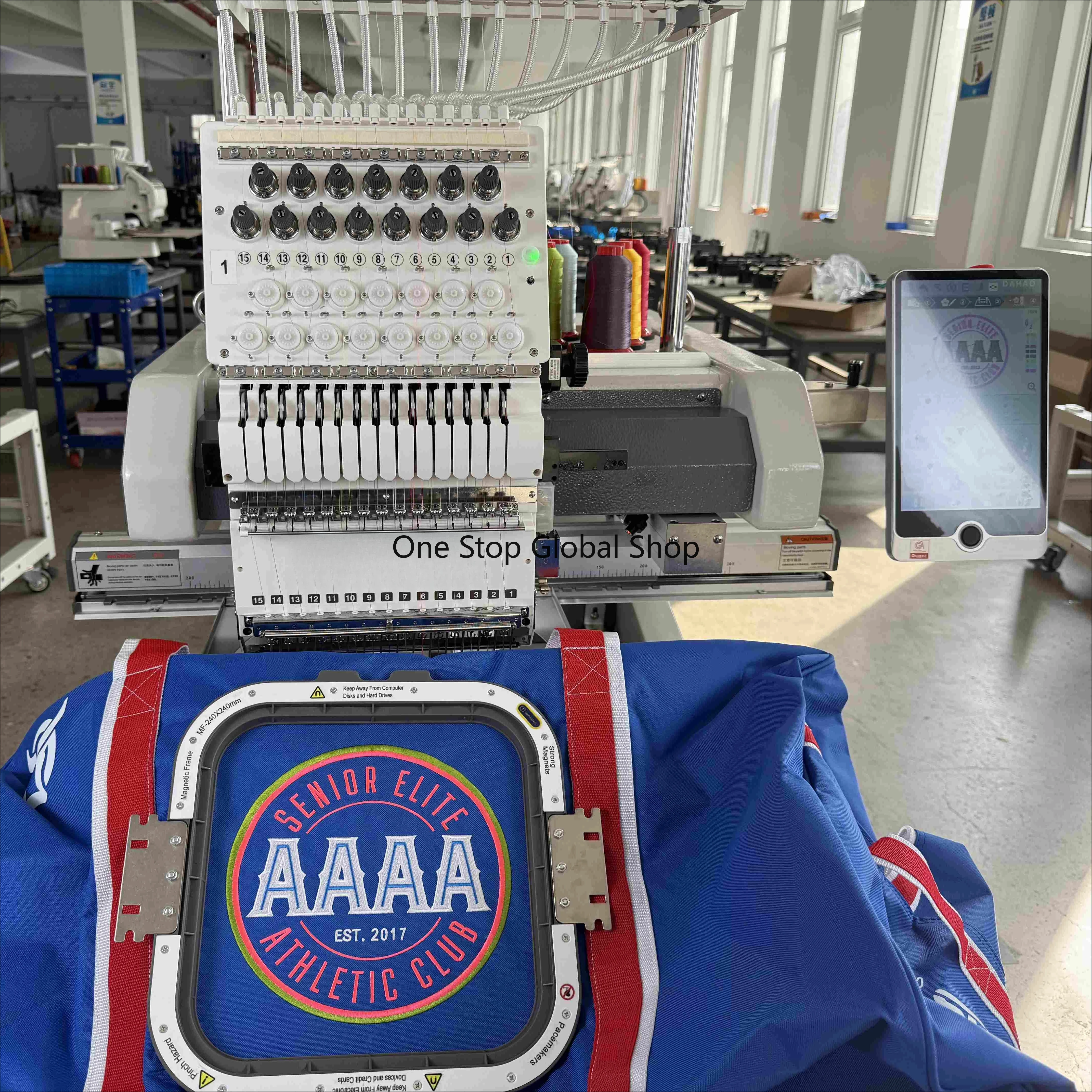 China-Made Computerized Embroidery Machine New Model Single Head Multi Needle 400*600MM Embroidery Area Core Motor Component