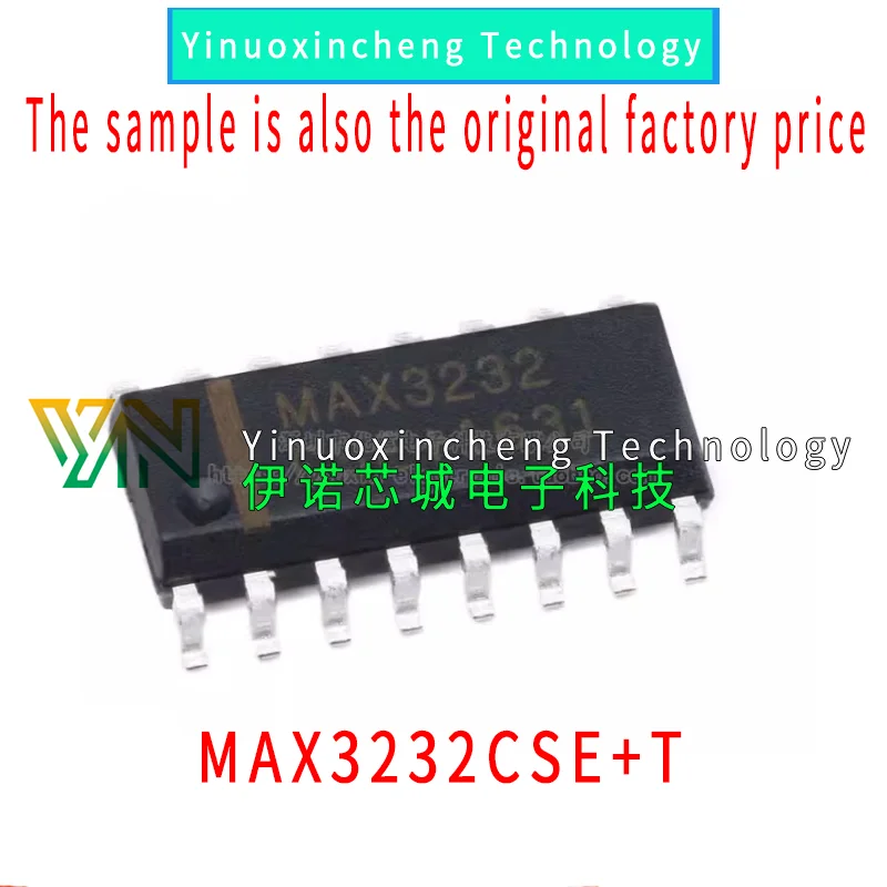 

10PCS/LOT Original genuine MAX3232CSE+T SOIC-16 RS-232 interface integrated circuit chip 3-5.5V