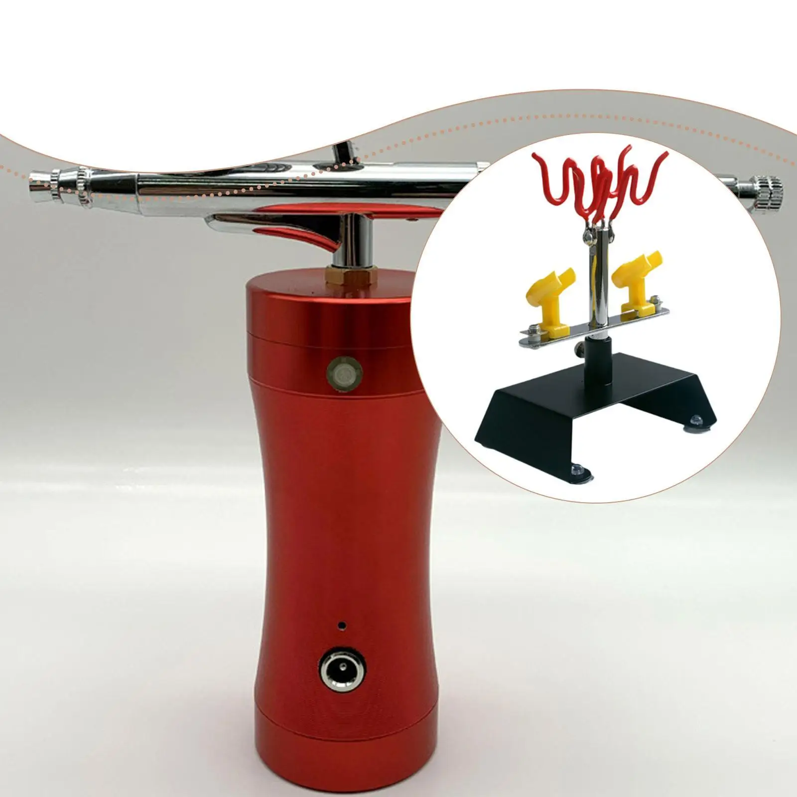 Airbrush Holder Stand Compact Storage Organizer Sturdy Metal Plastic Space Saving Quick Access Tool for Artist Workspace view 4