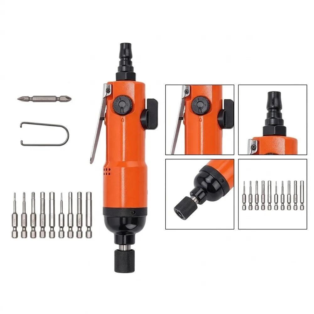 TPR-306A Heavy-Duty Pneumatic Screwdriver Built for Assembly Lines Featuring Stepless Torque Control and Low-Noise Operation