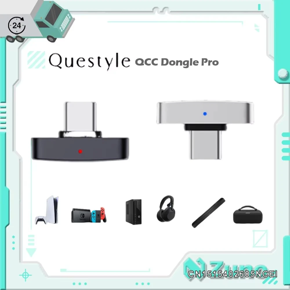Zuno Choice】Questyle QCC Dongle Pro LDAC Bluetooth Transmitter Hi
