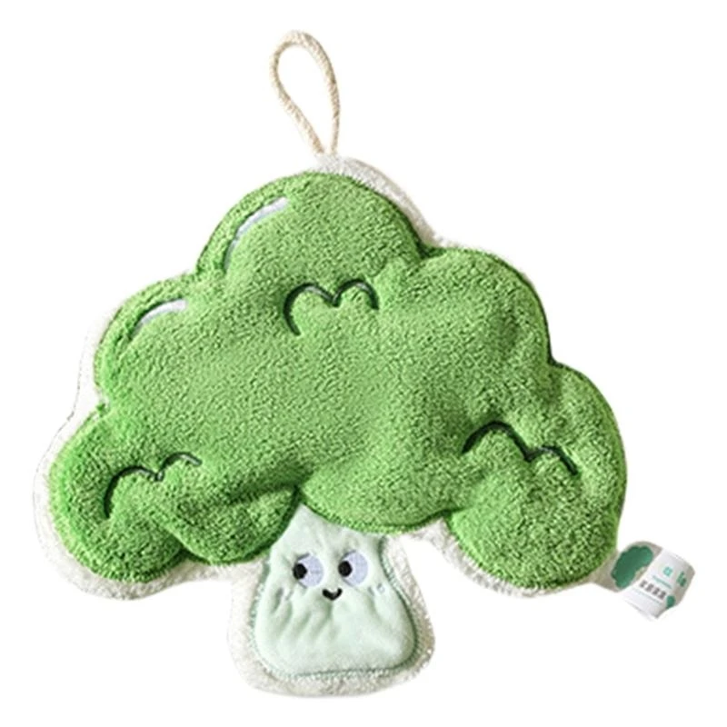 

Fiber Coral Fleece Hand Towel Vegetable Wipe Rag Durability NonShedding Handkerchief for Kitchens