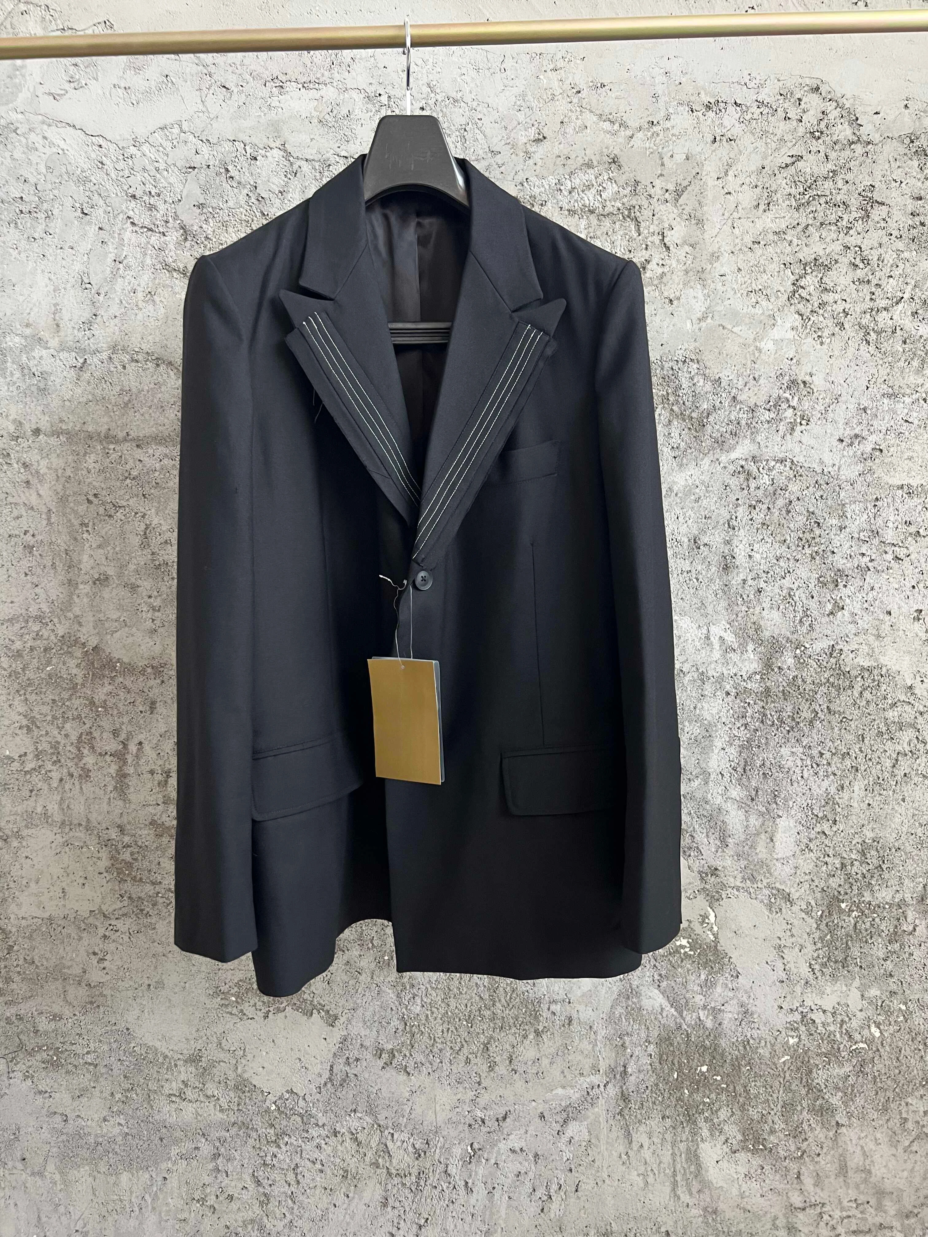 

TOP-YAMAMOTO classic wool suit, Japanese dark style embroidered jacket