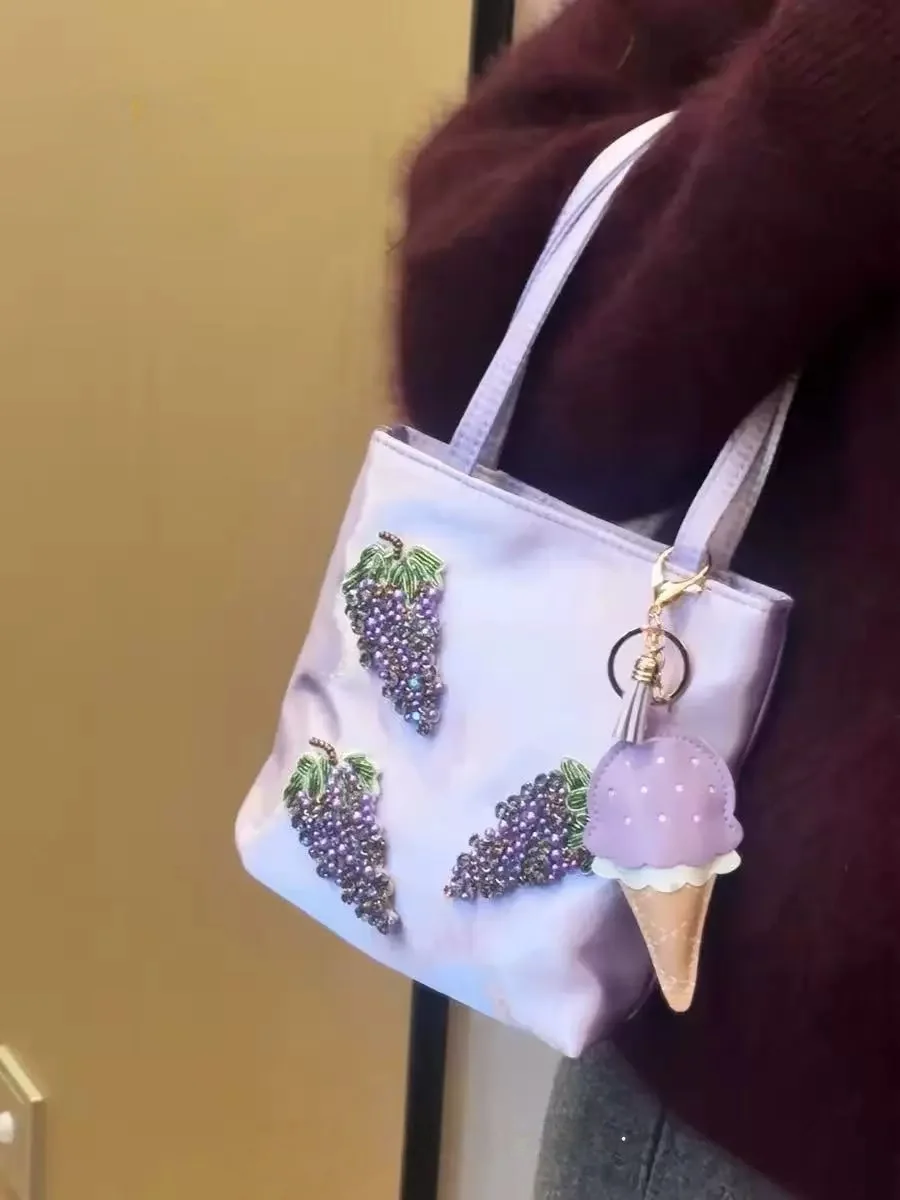 กระเป๋าถือผู้หญิงงานปักลายแพทช - Luxury Y2K Bags บทวิจารณ์และราคา