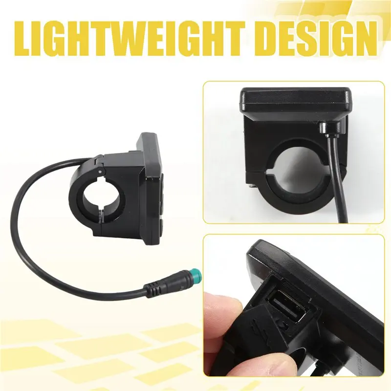 

ABVH-Ebike Display For KT TF01U 24V 36V 48V Intelligent Colorful LCD Meter Waterproof Joint Electric Bicycle Meter
