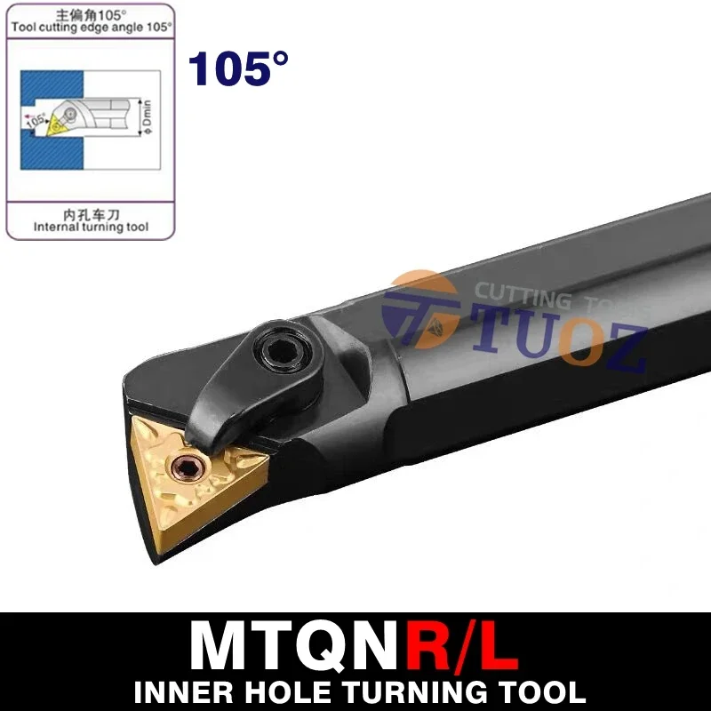 TUOZ S40T-MTQNR16 S40T-MTQNL16 S40U-MTQNR16 S40U-MTQNL16 40mm 105° MTQNR MTQNL CNC Internal Turning Tools