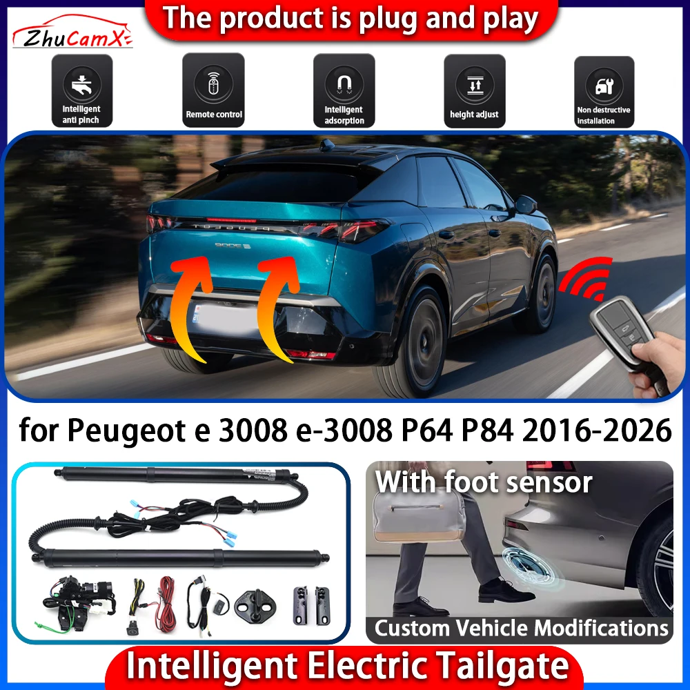 

Smart Powered Tailgate System for Peugeot e 3008 e-3008 P64 P84 2016-2026 Automatic Intelligent Electric Trunk Lift Control Kit