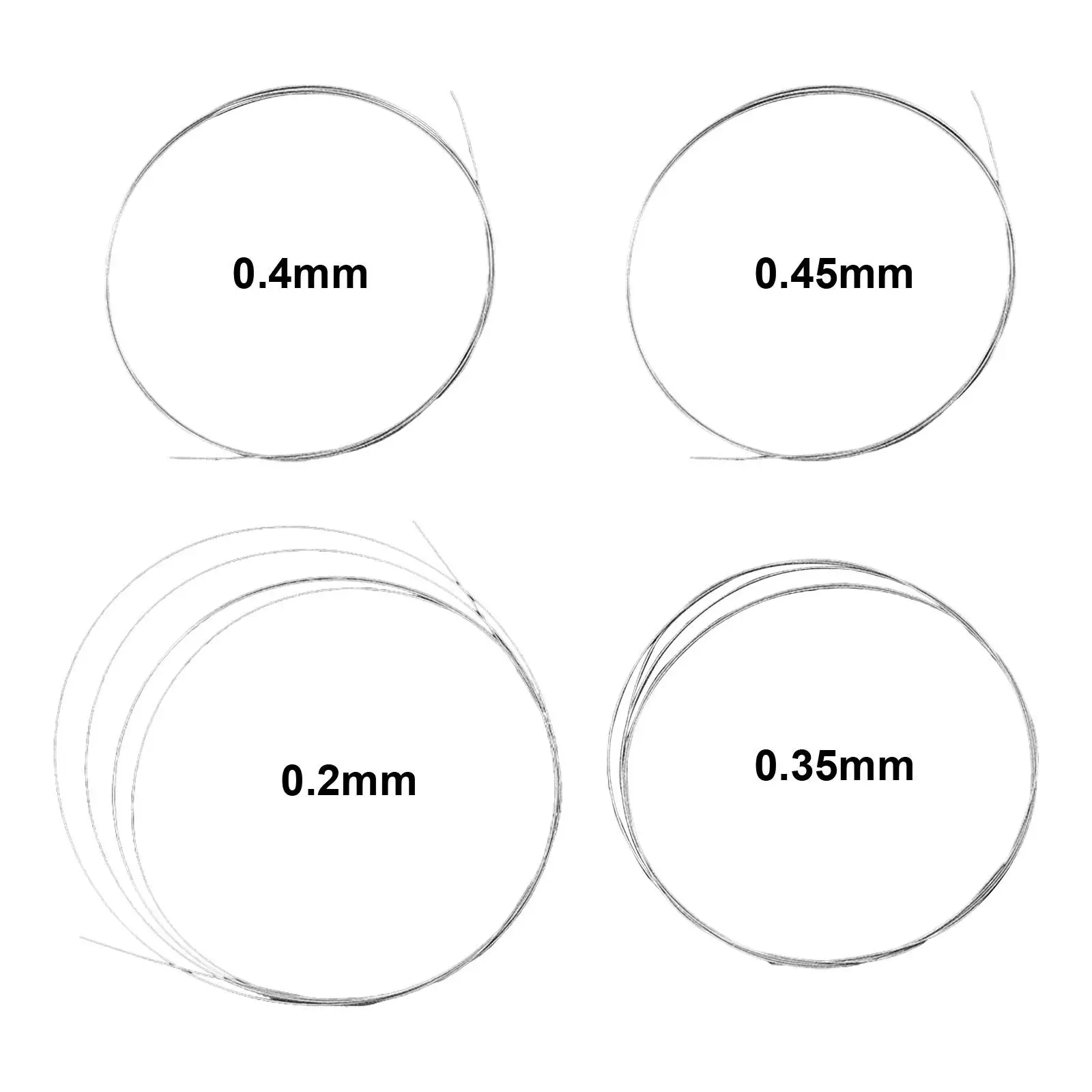 Lunghezza filo diamantato superfine 1M Perdita minimale Robusto utensile da taglio multifunzione per filo per sega per vetro, marmo, granito, pietra, giada