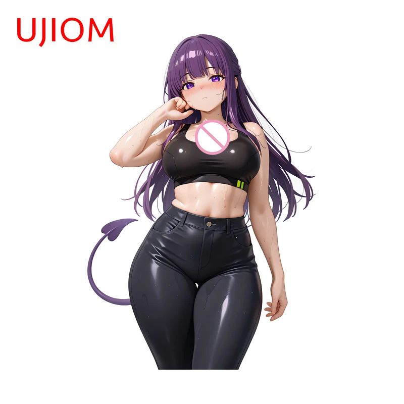 UJIOM Fern Demon Girl Wandaufkleber mit großen Brüsten, beliebter, interessanter, kratzfester, edler Bildaufkleber, attraktive Wohn- und Heimdekoration