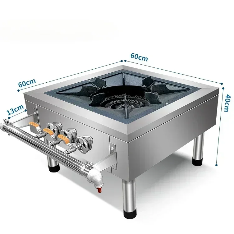 Fierce gas Korean-style low soup stove commercial short-footed gas natural gas single double-burner