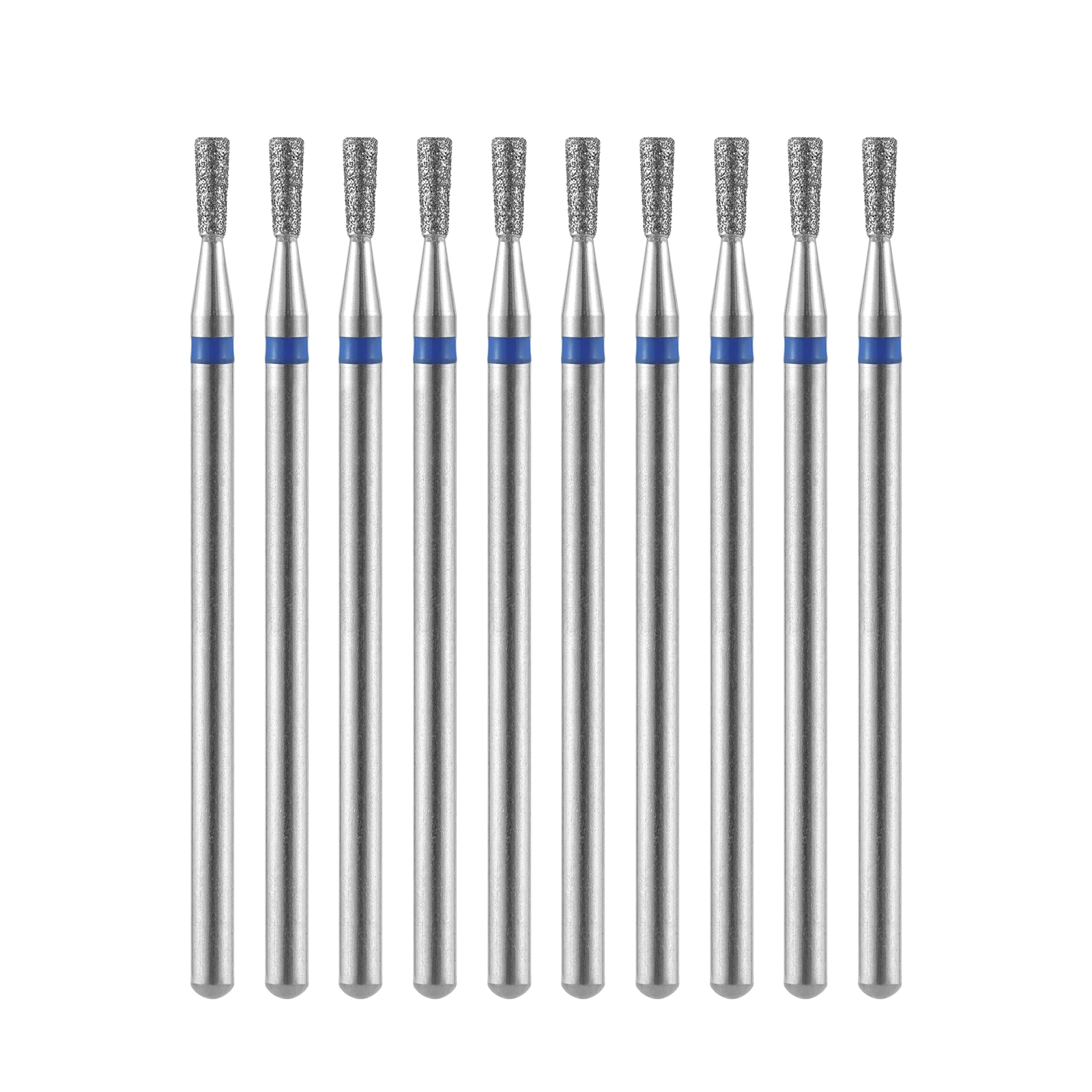 10 pièces forets à ongles ensembles diamant fraise manucure accessoire polissage professionnel cuticule peu pour perceuse à ongles