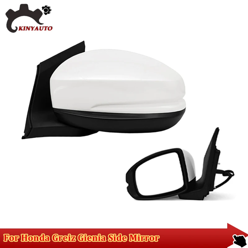 For Honda Greiz Gienia 16-20 Side Mirror External Mirror Rearview Mirror Assembly Lens Turn Signal Shell Lower Shell Frame Cover