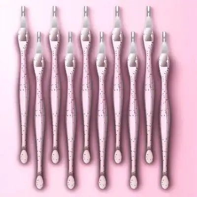 10Pcs Premium Nail Art Tool Kit Stainless Steel Dead Skin Removers Cuticle Peeler Scrapers Manicure Pedicure Tools Set