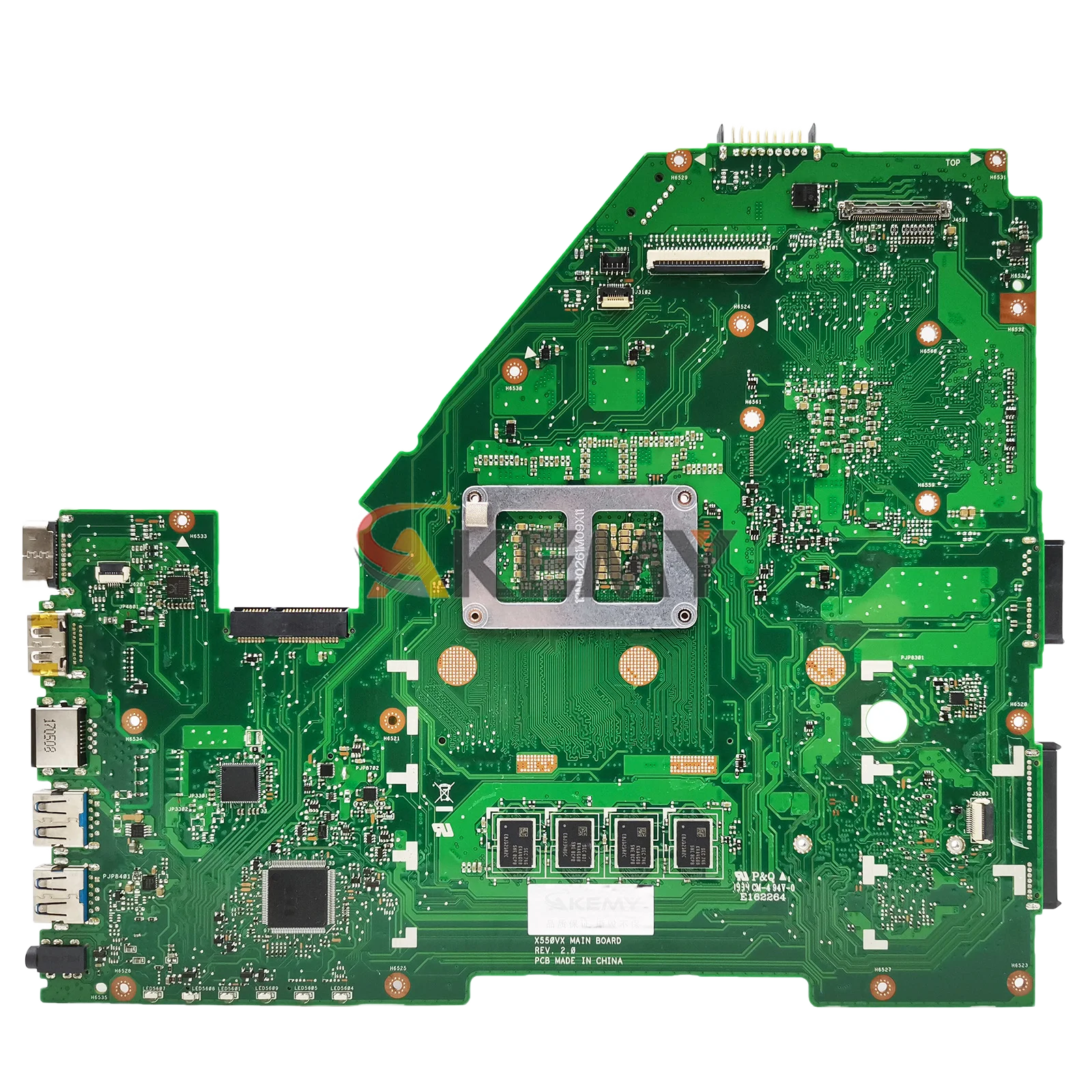 X550VX Laptop Moederbord Voor ASUS VivoBook X550VX FH5900 K550VX X550V W50V X550VXK FH6500V VX50V Moederbord Met I5 I7 CPU stk