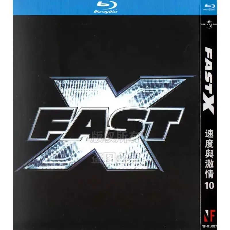 BD Blu-ray Fast and Furious 10 American Movie 1080p High Definition 1 Disc
