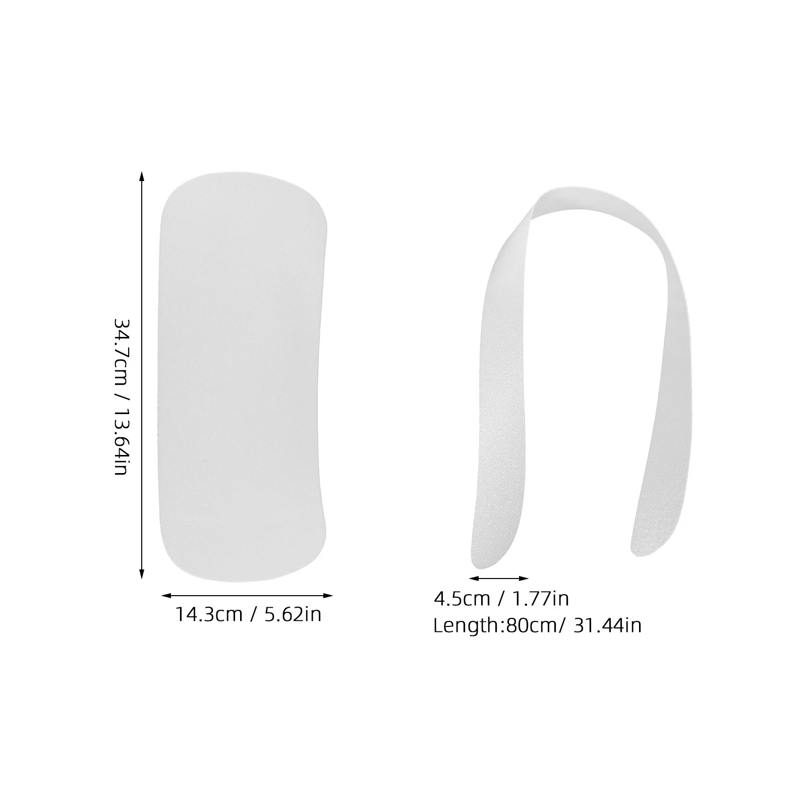 1Set japanisches Kragenkern-Kimono-Gürtelbrett, traditionelles weißes Kunststoff-Accessoire für Frauen, elegante Kimono-Krawatte, Dekoration