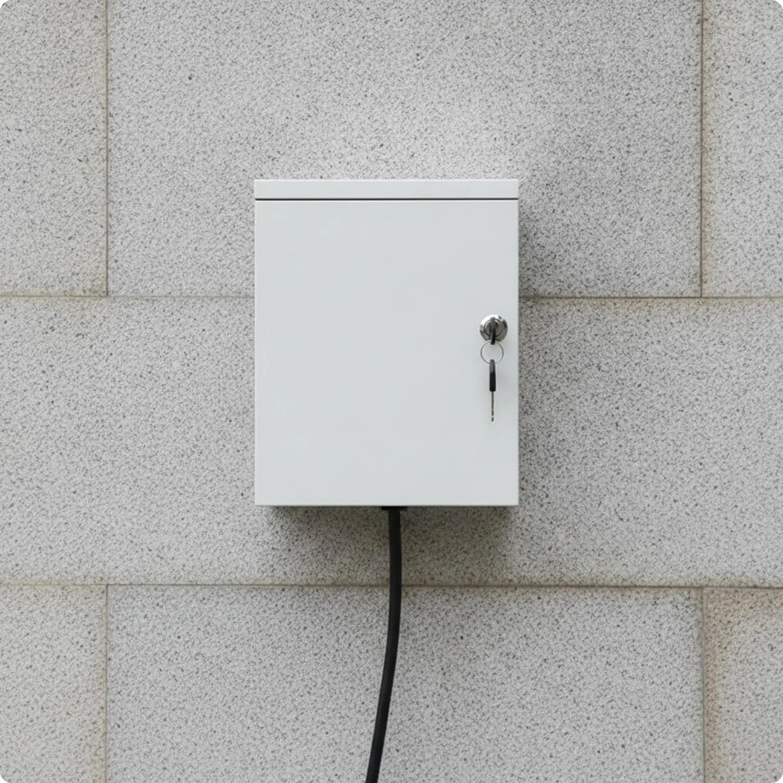 EV Charging Protection Cabin for Cable Organizer Outdoor Lockable Metal Cabinet with Side Vent Holes