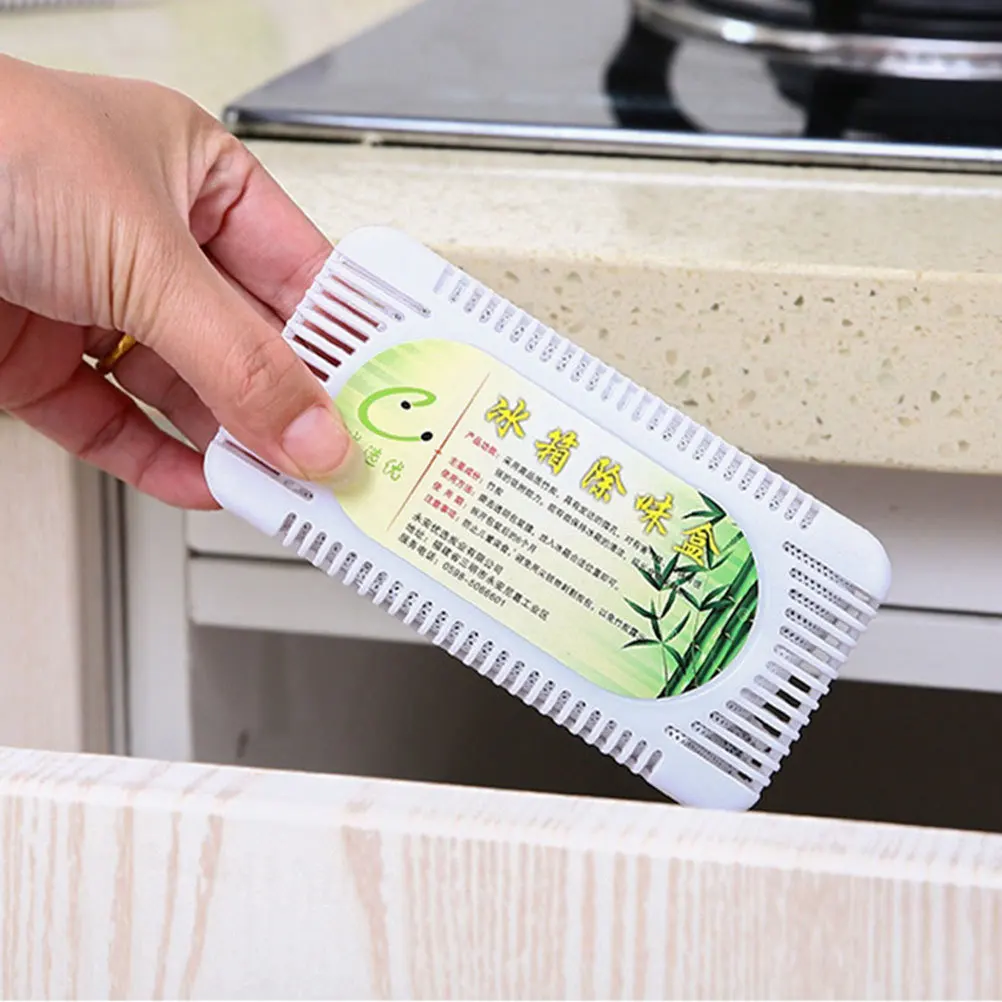 

5pcs Fridge Deodorizer Refrigerator Odor Remover Activated Charcoal Air Freshener Odor Absorber Deodorizing Case Box Reusable