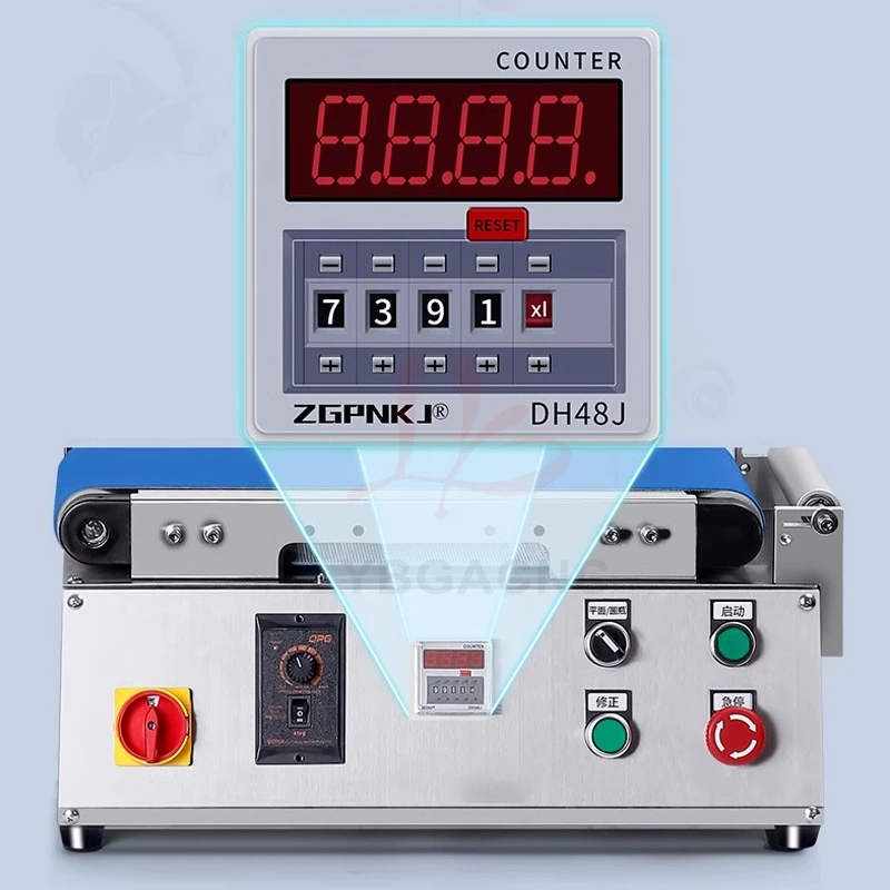 Automatic 140mm Sticker  Photoelectric Induction Tags Counting Labelers Speed Adjustable Label Small Flat Labeling Machine