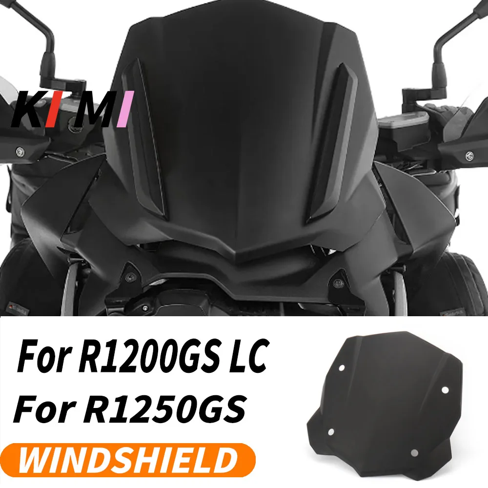 

New For BMW R1200GS R1200 GS LC ADV R1250GS Adventure Wind Deflectors Motorcycle High Quality Windshield Windscreen Black Screen