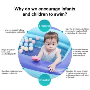 Inflatable family pool, adult, children, baby, interior, outdoor, party toys, summer 8 MAIN SALE SALES POOL - №6