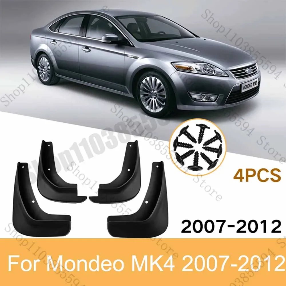 Car Wheel Fenders For Ford Mondeo MK4 2007-2012  Antifreeze Mud Guard Front Rear Flap Flares Splash Mudflaps Auto Accessories