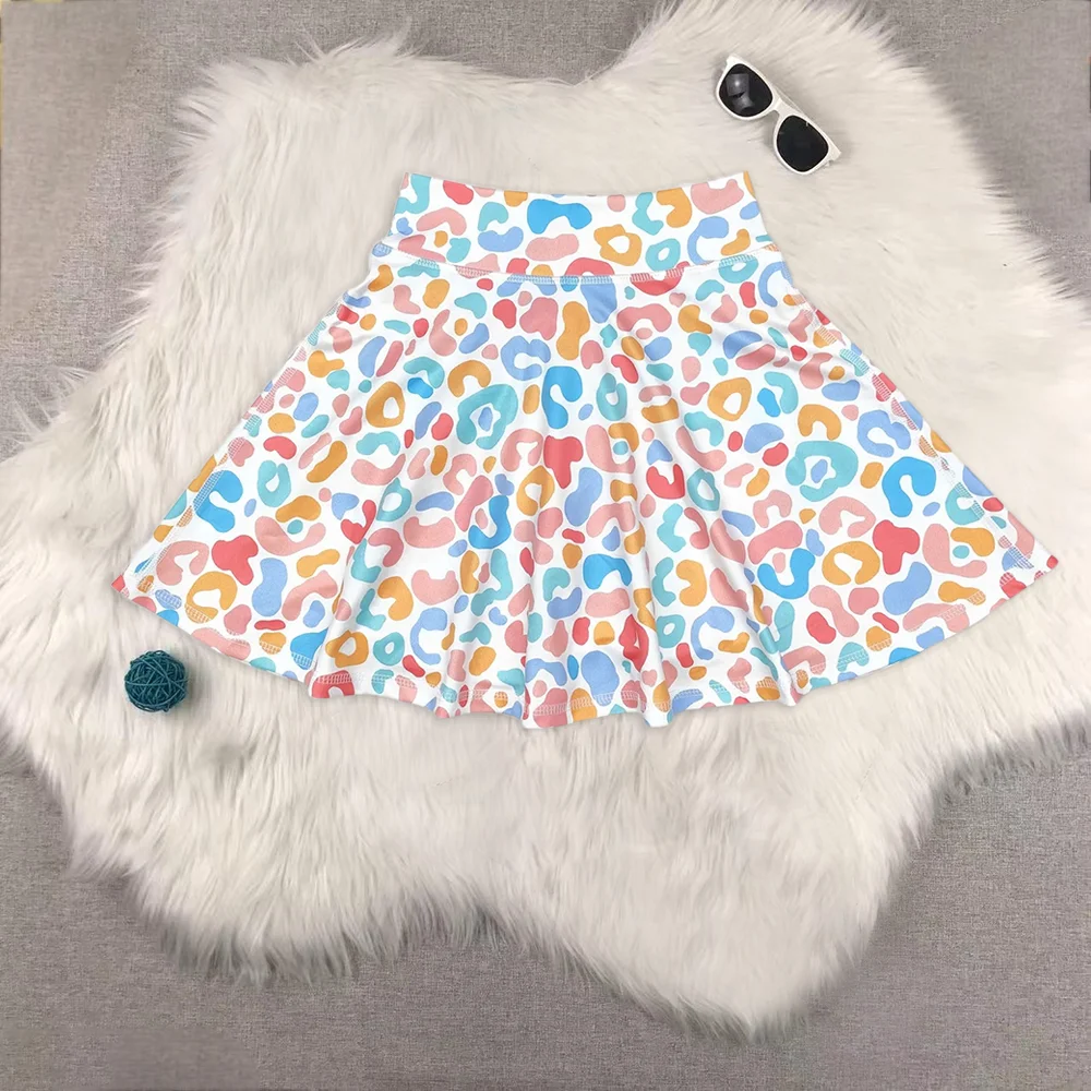 

Baby Girls Leopard Colorful Skirts