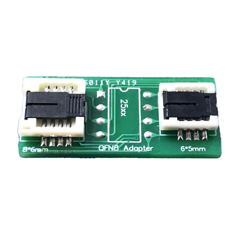 QFN8 /WSON8/MLF8/MLP8/DFN8 To DIP8 Two-In-One Socket/Adapter For Both 6X5mm And 8X6mm Chips SMT BIOS Flash Socket-AU32