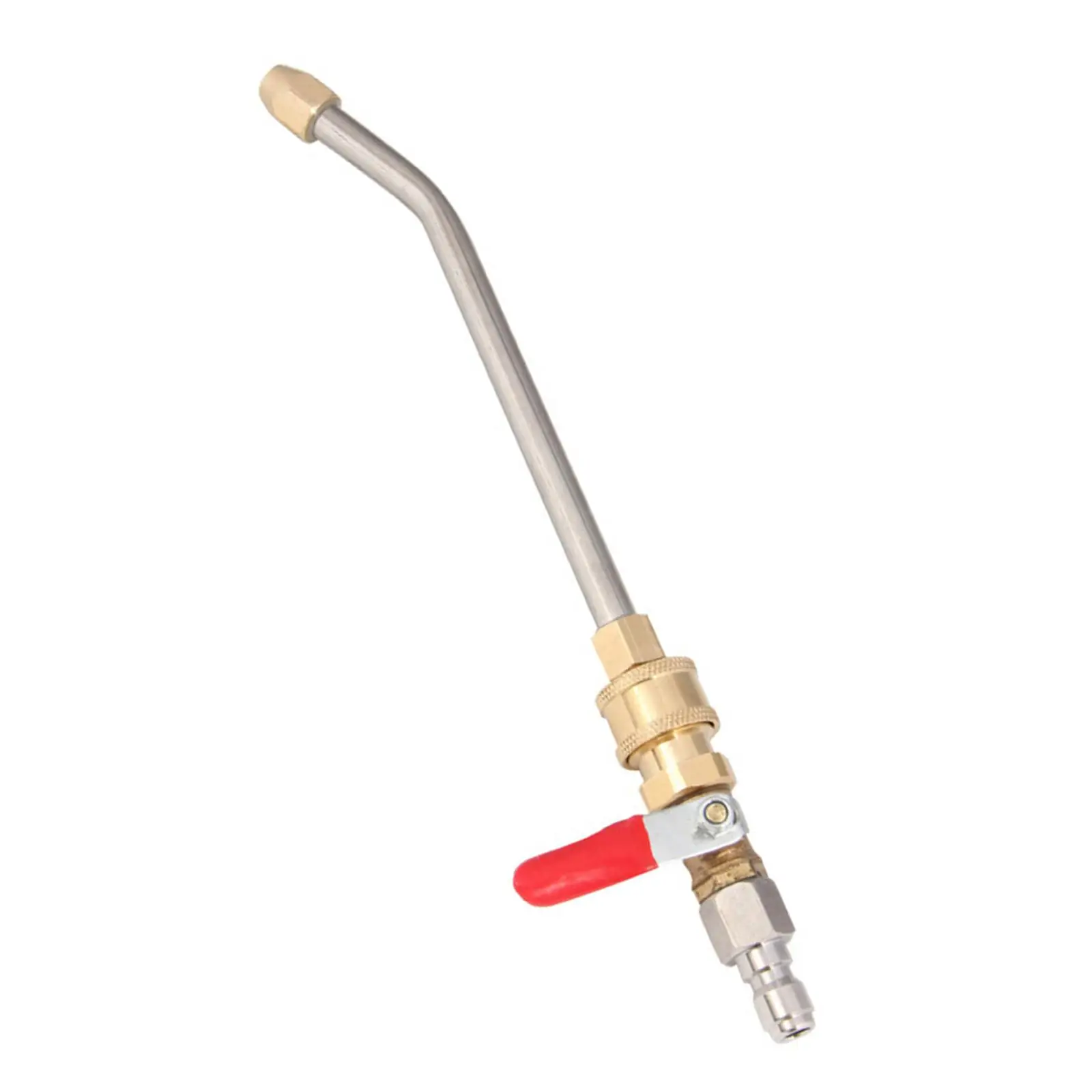 Pressure Washer Hose Adapter Curved Rod Easy Install Valve Fitting for Driveway Patio and Car Cleaning