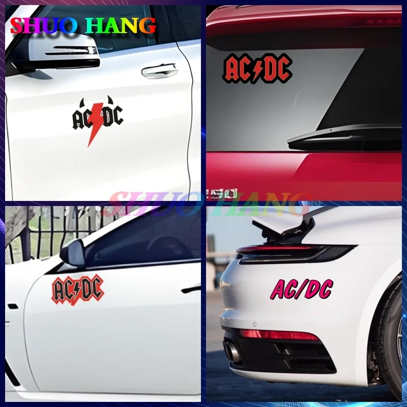 Car Sticker Vinyl  AC 、DC MUSIC GROUP BANDS DECAL STICKER TRUCK VEHICLE WALL WINDOW for DC AC Motorcycle Sports Helmet Scooter