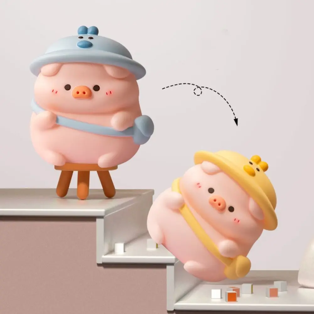 Fashion Cute Pig Coin Savings Tank Anti-fall Large Capacity Cartoon Coin Tank Ins Style Vinyl Kids Storage Box Household