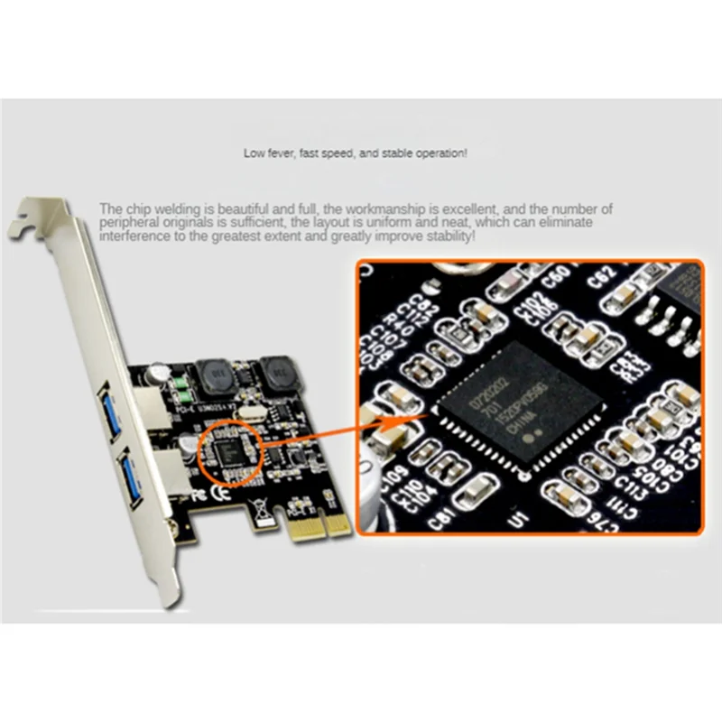 

Классический-PCI Express X1 к USB 3.0, 5 Гбит/с, 2-портовый адаптер-концентратор типа C, подходит для настольных ПК