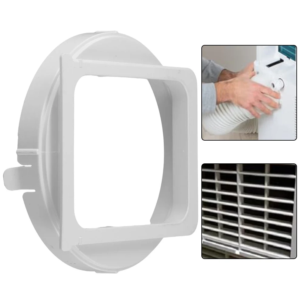 Adaptador de manguera de escape para aire acondicionado de 150 mm, interfaz cuadrada/redonda para tubo de escape de aire acondicionado Comfee