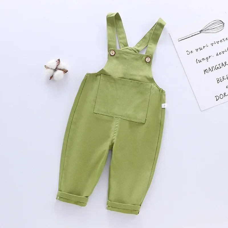 New Girls Denim Overalls Children Cowboy Suspender Pants Kids Jumpsuit Girl Jeans Trousers Spring Autumn 1-5Y Children Clothes