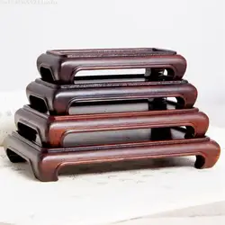 4 Types Ebony Base Bonsai Plant Decorative Shelf Buddha Incense Burner Vase Diaplay Stand Tea Set Pedestal Fish Tank Lathe Table