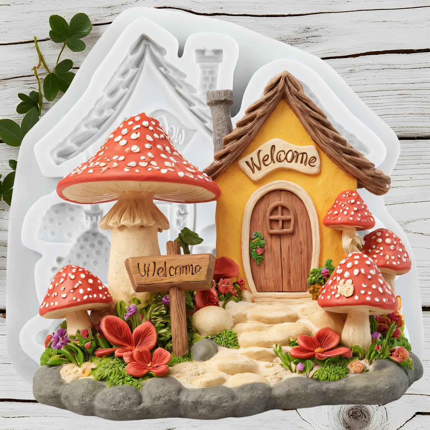 Mushroom House Sili… - image
