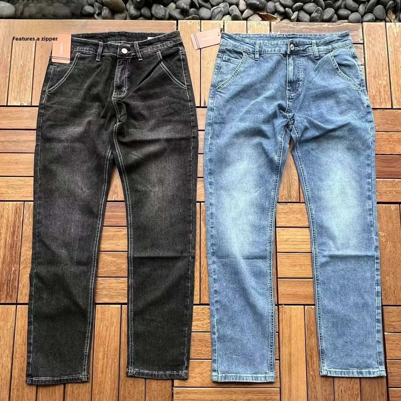 

Low Profile Light Blue Tactical Jeans Getaway Hong Kong Flng Tiger SDU Casual Wear Simple And Subtle ay Battle