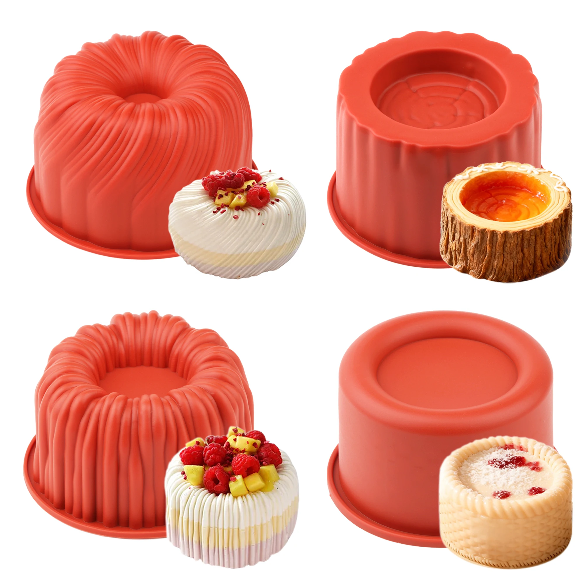 4Pcs Silicone Mouss…