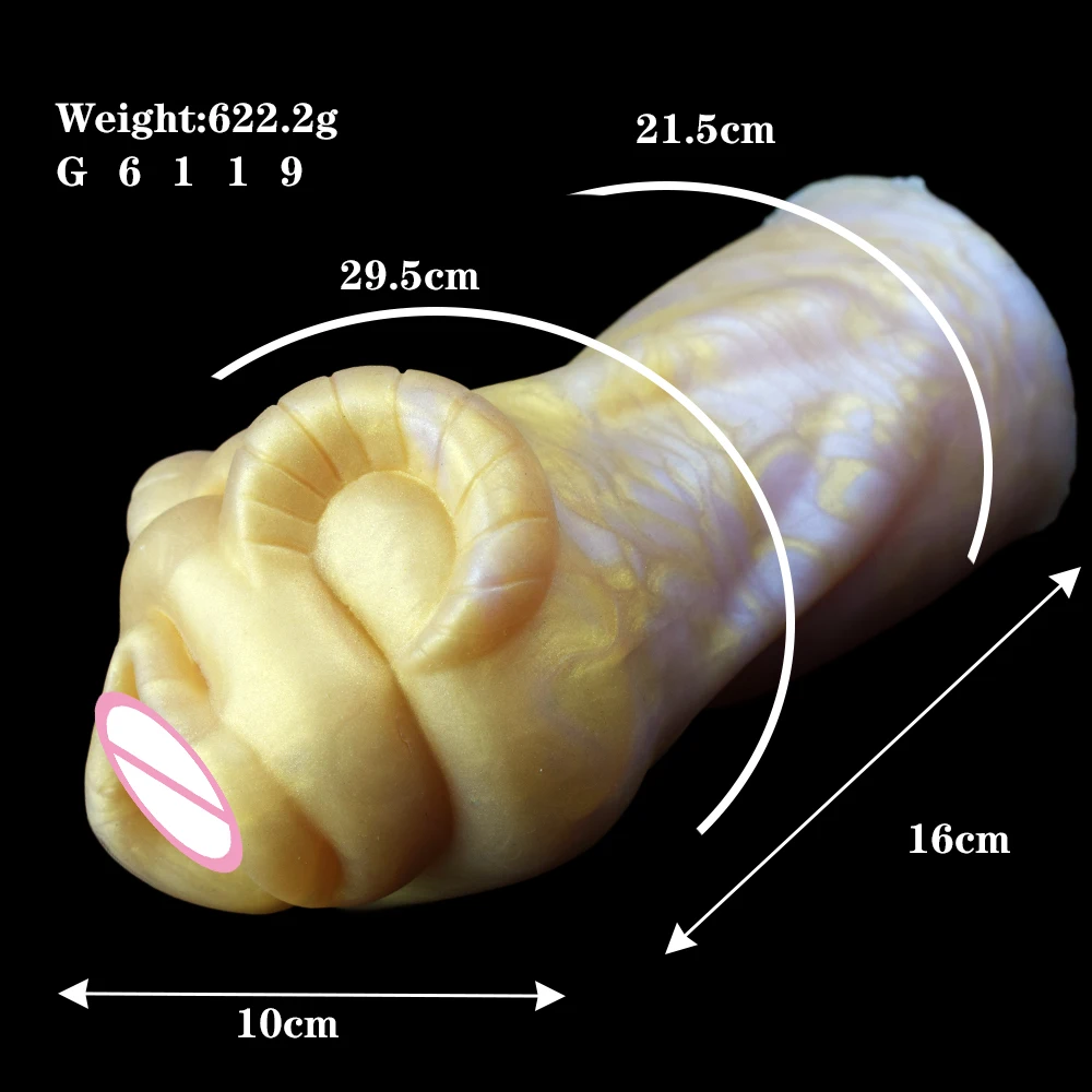 GEEBA Fantasy Male Masturbator Cup Silicone Onahole Artificial Vagina Realilistic Animal Pocket Pussy Stroker Adult 18+ Sex Toys 5