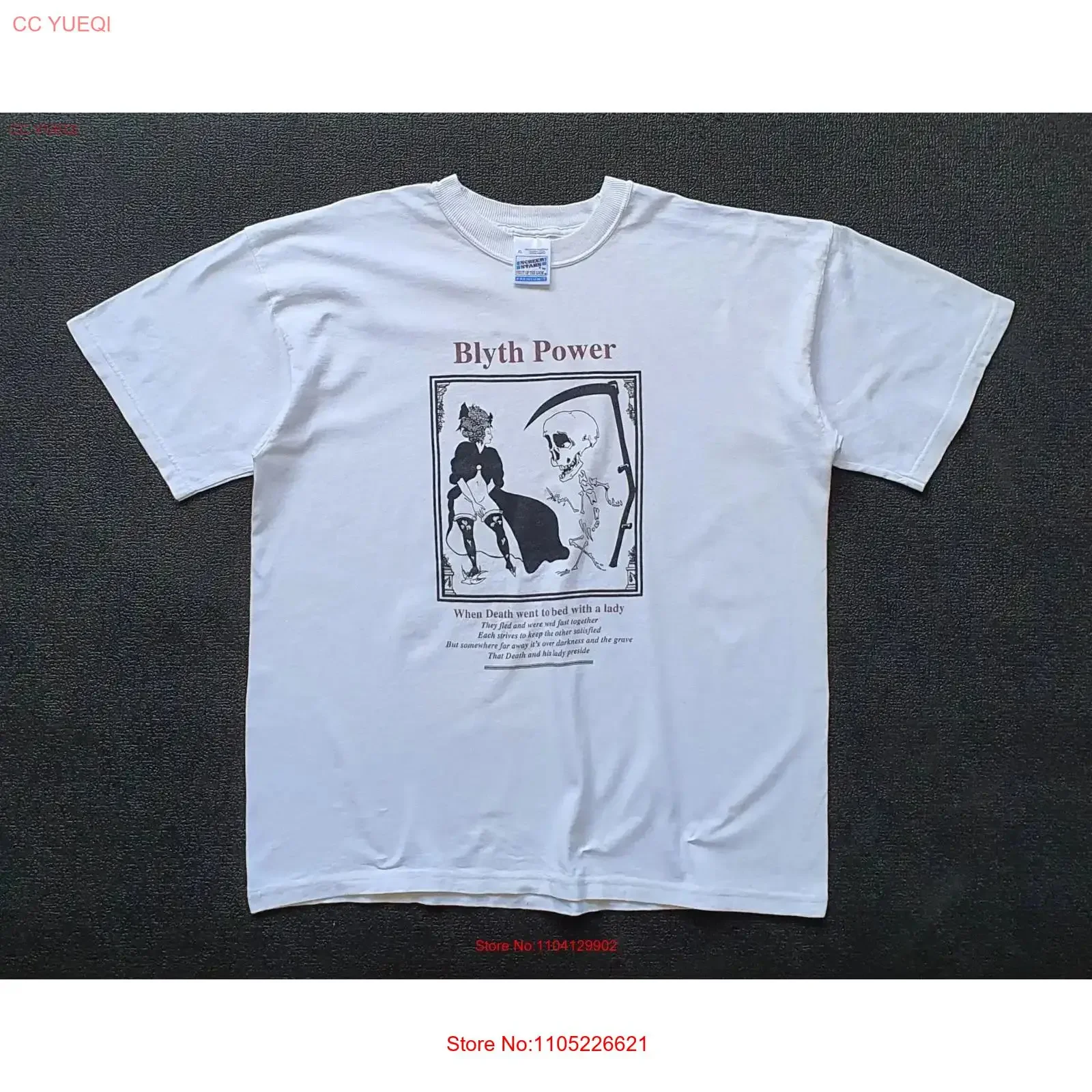 Vintage 90s BLYTH POWER Dead and a Lady T shirt size XL 1990s British Classic Folk Rock Post Punk Zound The Mob promo tee