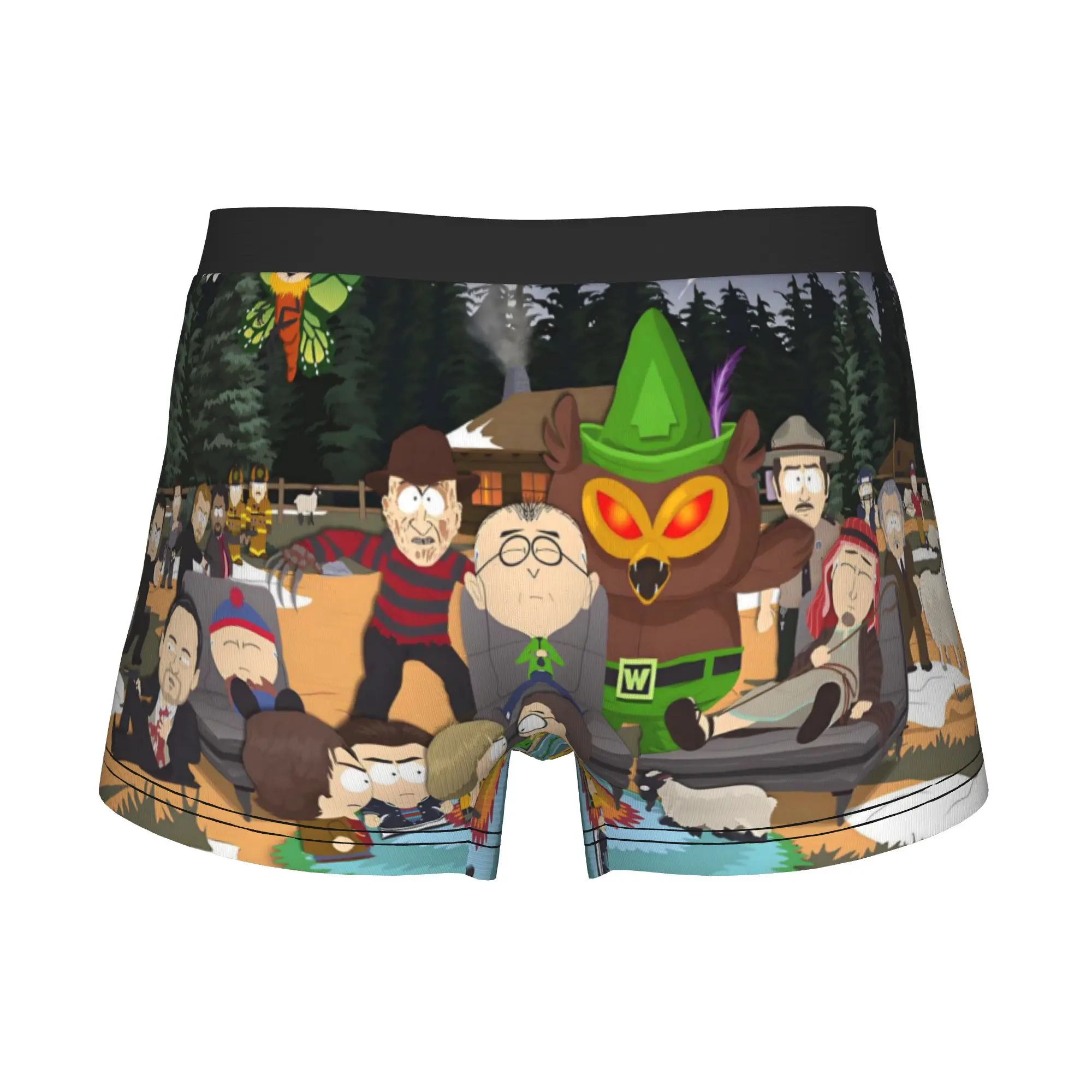 Adventure S-SouthParks Boxer Shorts For Men 3D Print Cartoon Underwear Panties Briefs Stretch Underpants