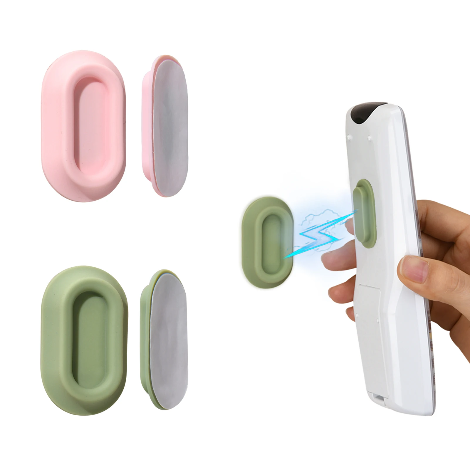 Magnetic Remote Control Holder Strong Self-Adhesive Wall Mount for Fridge Sticker Remote Control Storage Hooks Home Organizer