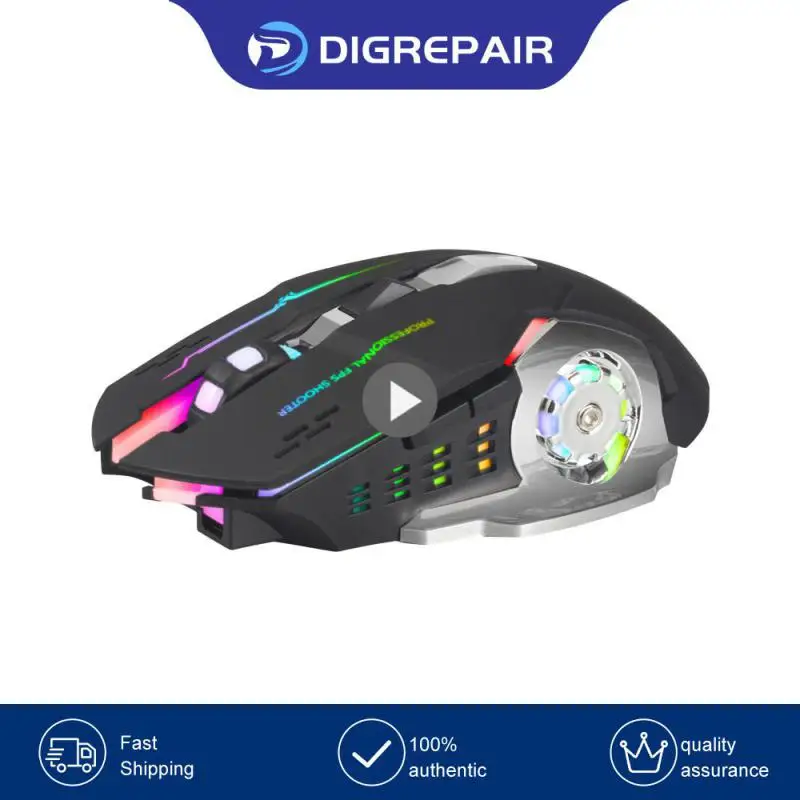 Professional Game Mouse Energy-saving Electricity Mute Mouse Rechargeable Game Mouse Relieves Hand Fatigue Easy To Operate