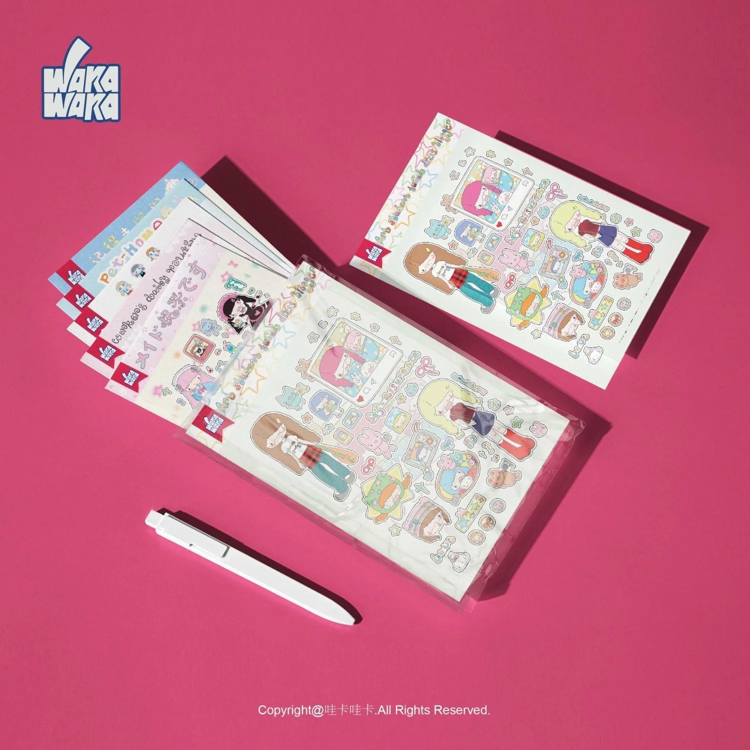 Стильная мультяшная Милая наклейка для девочек