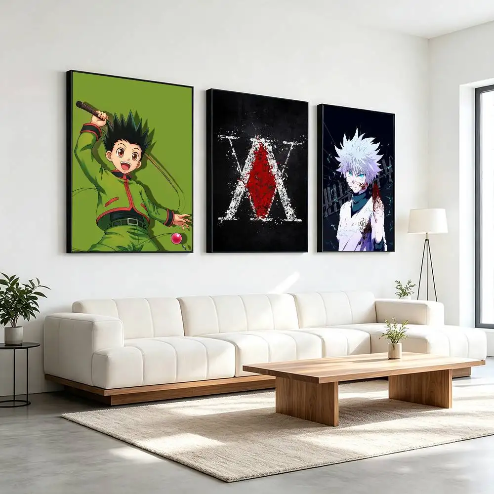 Anime H-Hunter HXH  Poster High Quality Dorm Living Room Aesthetic Wall Decoration Painting Stickers Gift