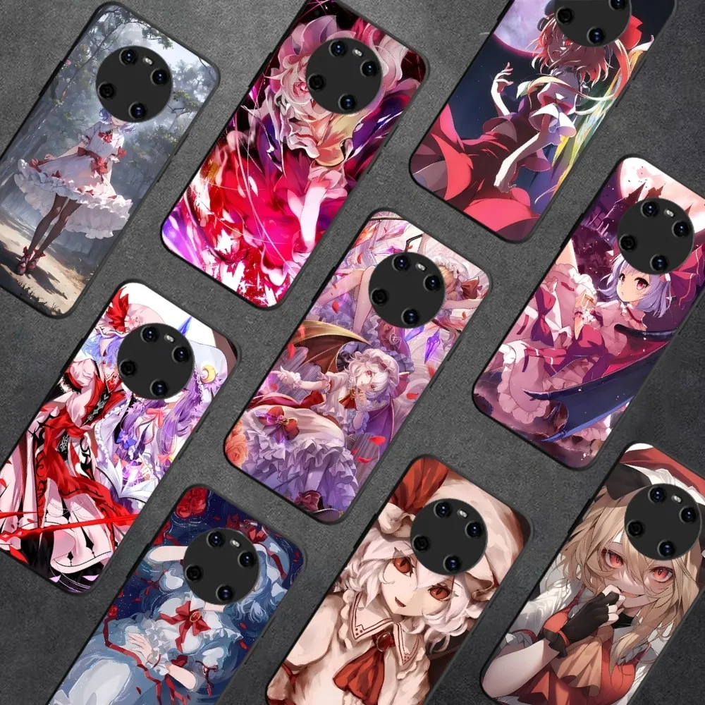 Anime Touhou Scarlet Eyes Phone Case For Redmi 8 9 10 pocoX3 pro for Samsung Note 10 20 for Huawei Mate 20 30 40 50 lite